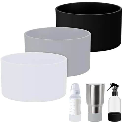 Honeydak Silicone Sleeve for Glass Spray Bottle 3 Pack | Elastic, Non-Slip, Protects & Warms Hands thumbnail 1