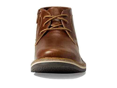 Steve Madden Boys Harkeen Chukka Boot, Cognac Leather, 11 | Classic Leather Design with Comfort thumbnail 2