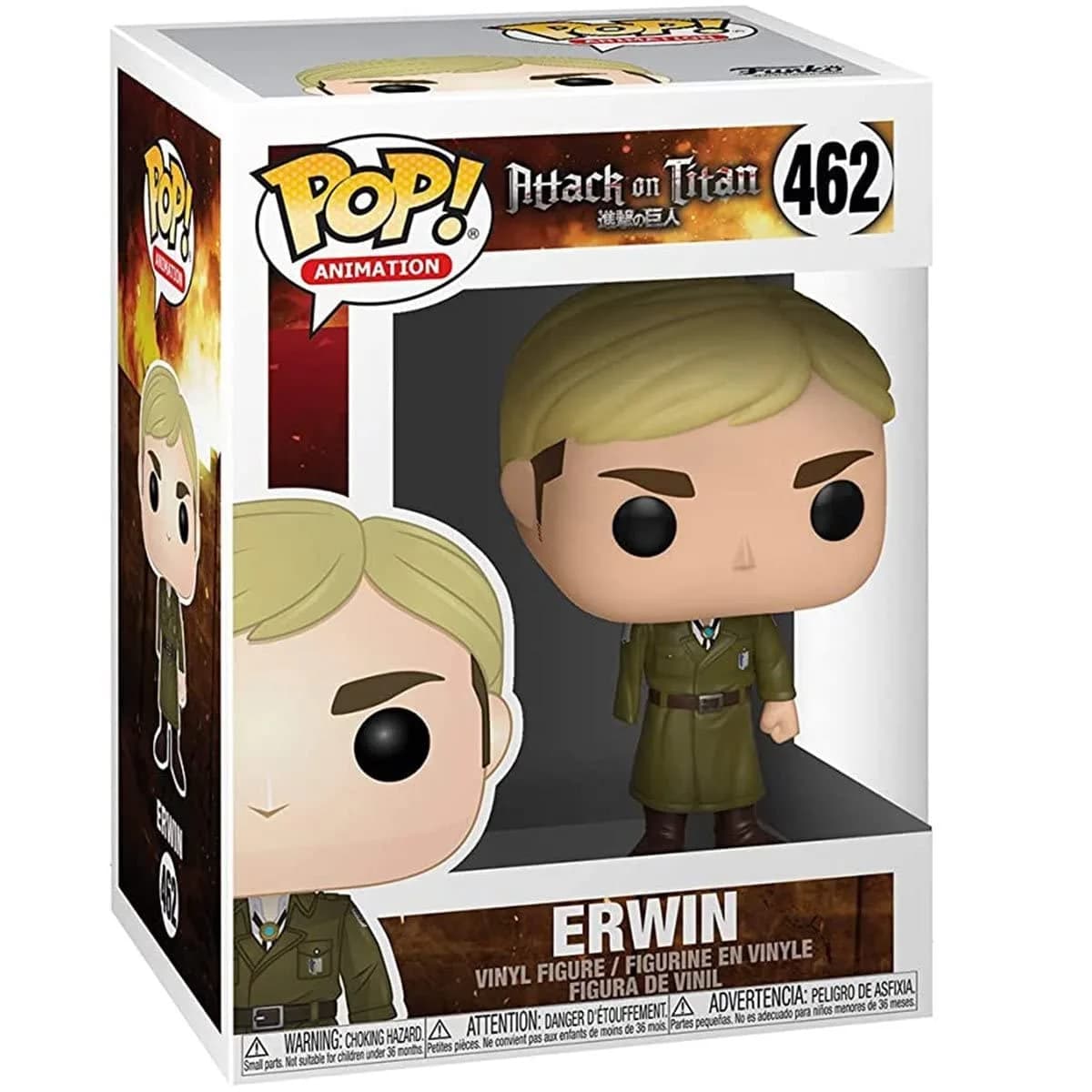 POP Attack on Titan Erwin Smith (One-Armed) Funko Pop! Vinyl Figure 9.5cm (3.75 inches) | Collectible Anime Figure - view 3