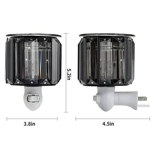 DRQ Plug in Wax Warmer- Crystal Accent, Modern Design, 3.4"L x 3.3"W x 4.2"H | Safe, Easy to Use thumbnail 6