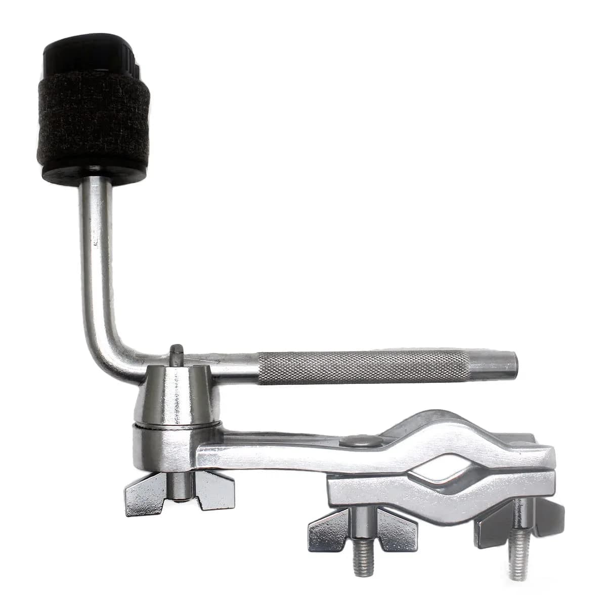 TUOREN Cymbals Clamp Cymbal Extension Arm and Clamp Set | Compatible with Hi-Hat Cymbal Drum Kit — Black