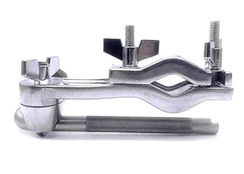 TUOREN Cymbal L-Arm Rod with Bracket Holder Extension Arm Attachment | Silver, 17.5cm (6.89inch) | Metal & Felt thumbnail 4