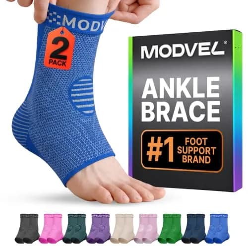 Modvel Foot & Ankle Brace Socks for Sprained Ankle | Compression Sleeve for Recovery & Support thumbnail 1
