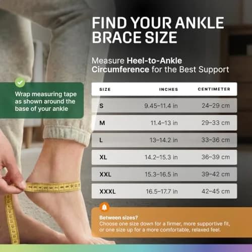 Modvel Foot & Ankle Brace Socks for Sprained Ankle | Compression Sleeve for Recovery & Support thumbnail 3
