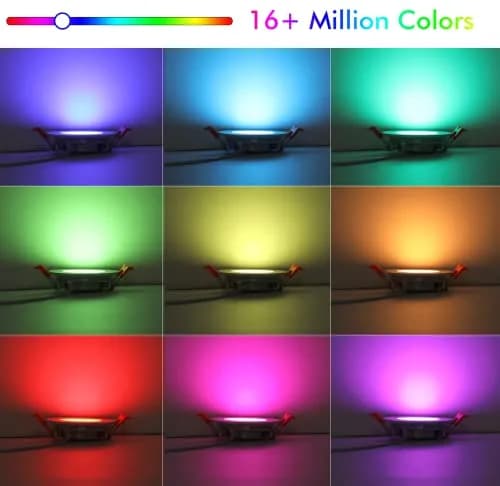 CLOUDY BAY 3 inch Smart WiFi LED Recessed Lights | RGBCW Color Changing, Alexa & Google Compatible, No Hub, 2700K-6500K, IC Rated thumbnail 4