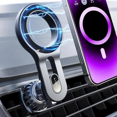 LISEN MagSafe Car Mount for iPhone 17 Pro Max, Black | Super Magnetic Air Vent Phone Holder thumbnail 1