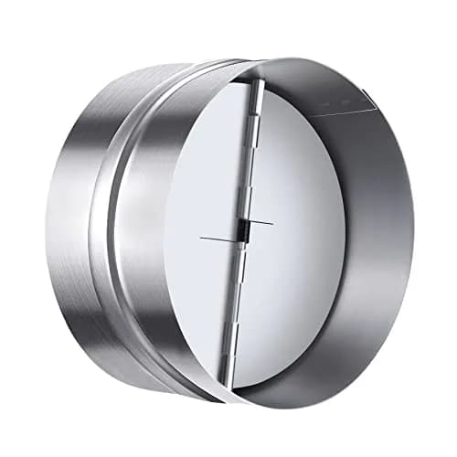 Miuwauer 6 Inch Backdraft Damper | Prevents Airflow When Fan is Off thumbnail 1