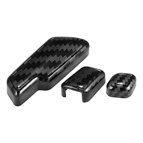X AUTOHAUX Carbon Fiber Door Seat Adjust Button Cover for Mercedes W204 | Durable ABS, Easy Install thumbnail 4
