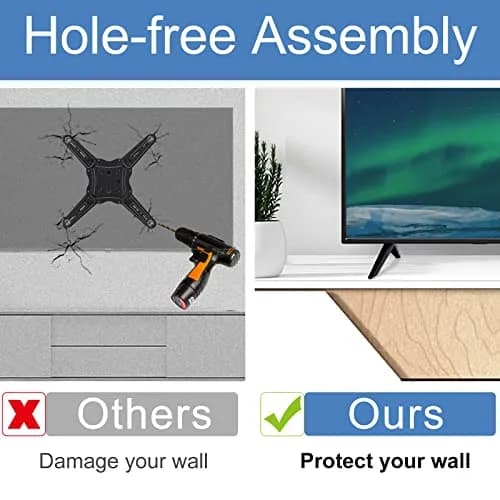 Dinghosen TV Base Stand Legs for TCL Roku Smart TV 28"-65" | Secure & Stable Replacement Feet thumbnail 4