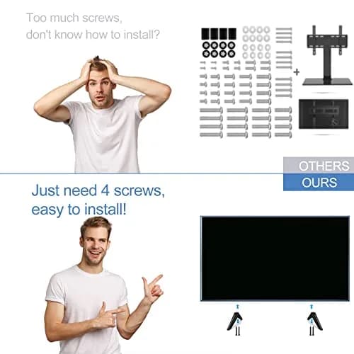 Dinghosen TV Base Stand Legs for TCL Roku Smart TV 28"-65" | Secure & Stable Replacement Feet thumbnail 3