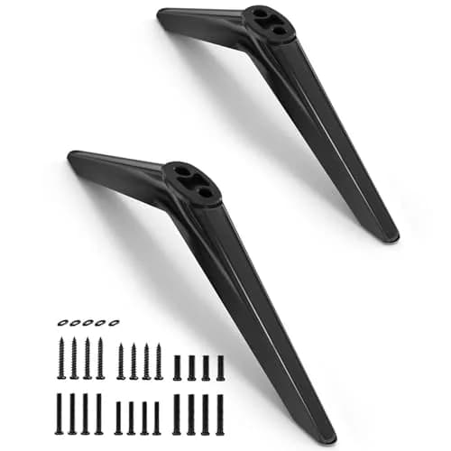 notiela TV Stand Legs Replacement for Element TVs - Black | Set of 2 Movable Feet thumbnail 1