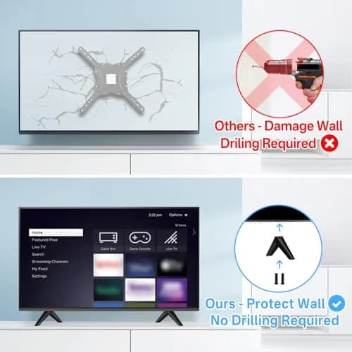 notiela TV Stand Legs Replacement for Element TVs - Black | Set of 2 Movable Feet thumbnail 3