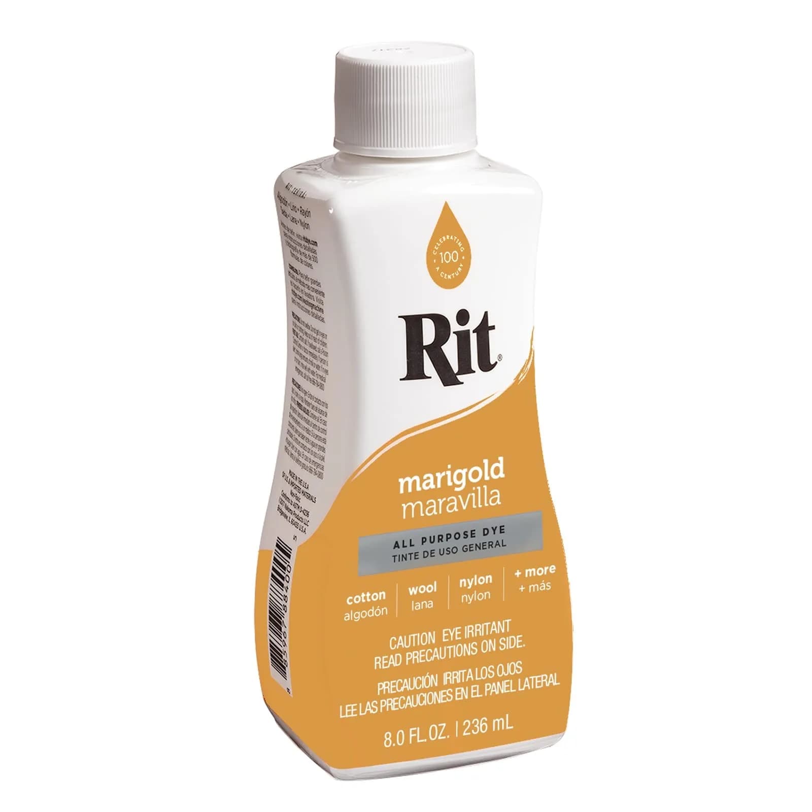 Rit Liquid Fabric Dye, Marigold Color - 237ml (8 Fl Oz) for All Fabrics - view 2