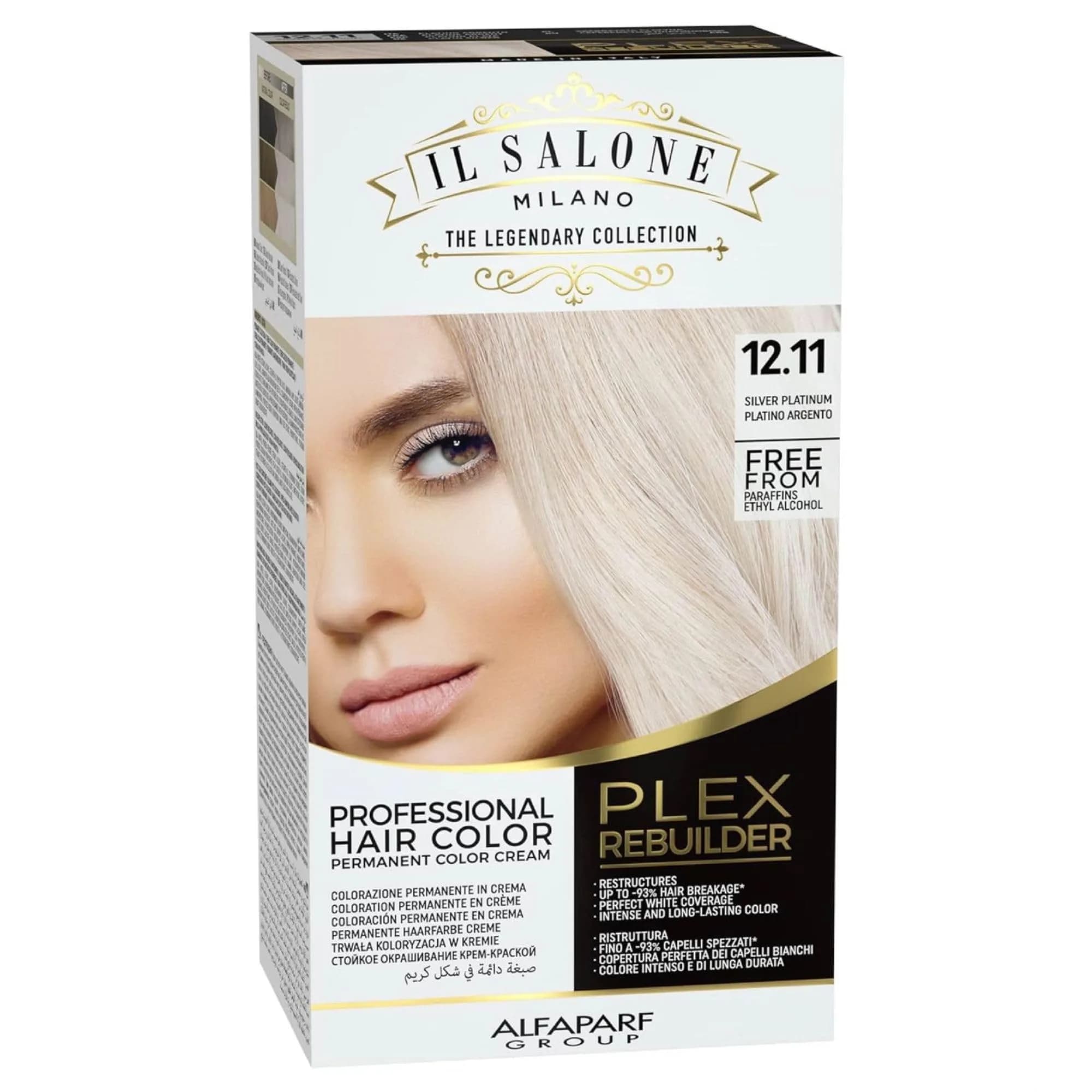 Il Salone Milano Plex Bond Rebuilder Permanent Hair Color Kit - 12.11 | Salon-Quality, Anti-Breakage, Long-Lasting (70-120 chars)