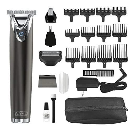 Wahl Stainless Steel Lithium Ion 2.0+ Slate Beard Trimmer for Men - Electric Shaver, Nose Ear Trimmer, Rechargeable All in One Men's Grooming Kit (Pack of 6) | 5-Year Limited Warranty thumbnail 1