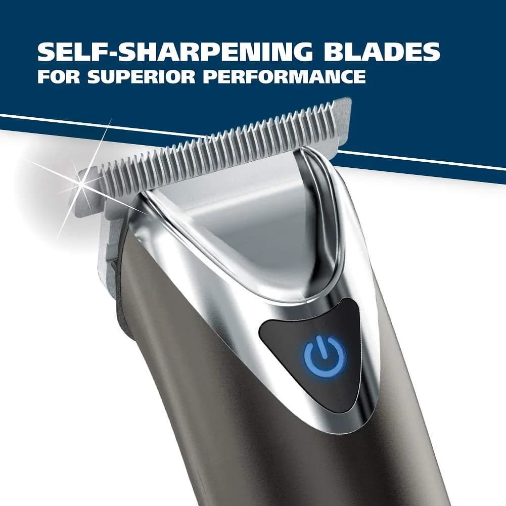 Wahl Stainless Steel Lithium Ion 2.0+ Slate Beard Trimmer for Men - Electric Shaver, Nose Ear Trimmer, Rechargeable All in One Men's Grooming Kit (Pack of 6) | 5-Year Limited Warranty - view 3
