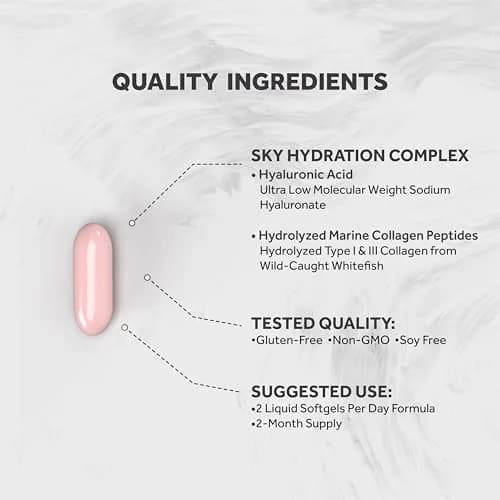 Naturalis Hyaluronic Acid 200mg 120 Softgels | Ultra Low Molecular Weight for Skin & Joint Support thumbnail 3
