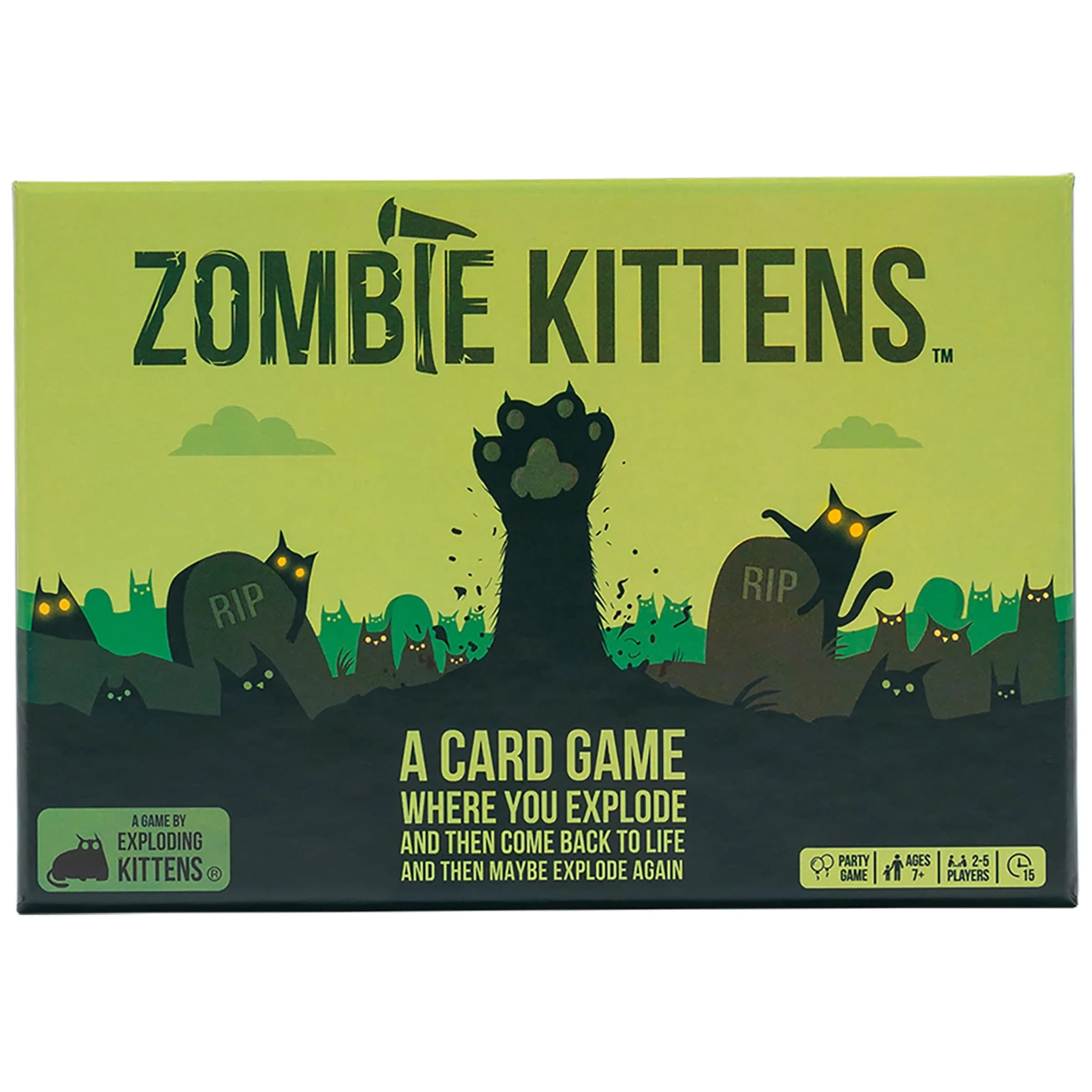 Exploding Kittens Zombie Kittens Card Game 61 Cards | The Only Game Where Dead Players Can Come Back To Life - main product image