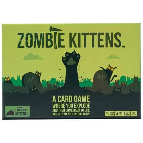 Exploding Kittens Zombie Kittens Card Game 61 Cards | The Only Game Where Dead Players Can Come Back To Life thumbnail 1