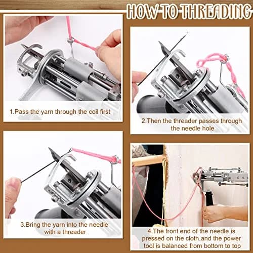 Yalikop Rug Making Frame, Tufting Frame for Rug Making 75x75cm | Wooden Stand with Tack Strips & Clamps thumbnail 5