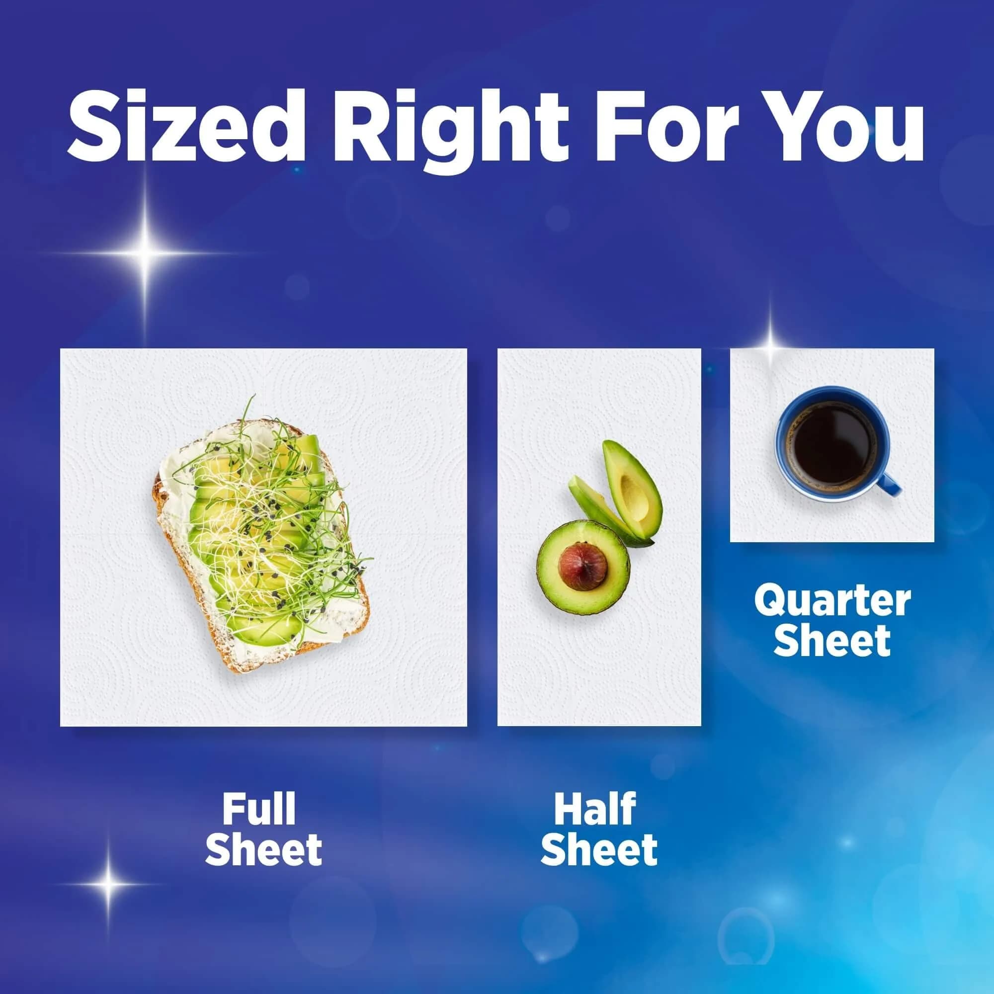 Sparkle Tear-A-Square Kitchen Paper Towels, 3 Triple Rolls (495 Sheets Total) | SFI Certified Sourcing - view 5