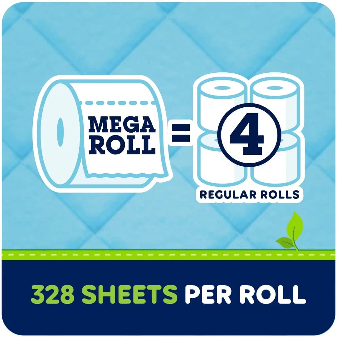 Quilted Northern Ultra Soft & Strong Toilet Paper, 32 Mega Rolls (128 Regular) | Eco-Friendly 2-Ply Bath Tissue - view 2