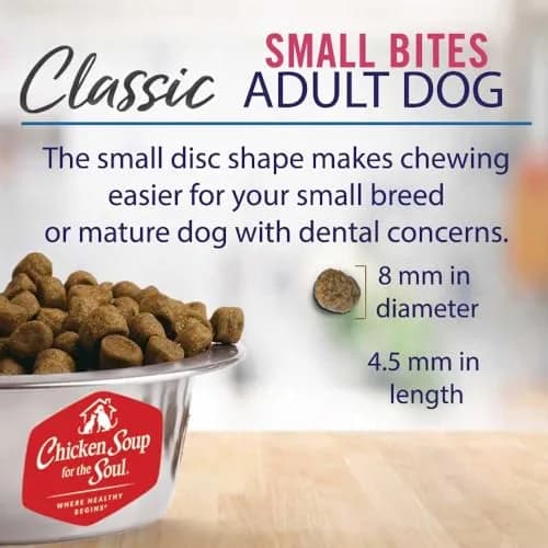 Chicken Soup for the Soul Small Bites Adult Dog Food 13.5lb | Real Meat First Ingredient, Supports Gut & Immune Health thumbnail 7