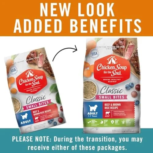 Chicken Soup for the Soul Small Bites Adult Dog Food 13.5lb | Real Meat First Ingredient, Supports Gut & Immune Health thumbnail 2