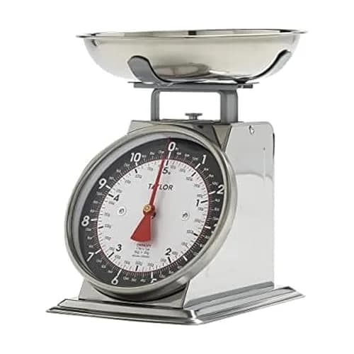 Taylor Vintage Mechanical Kitchen Scale 5 kg (11 lb) with Bowl | Battery-Free Precision for Baking and Meal Prep thumbnail 1