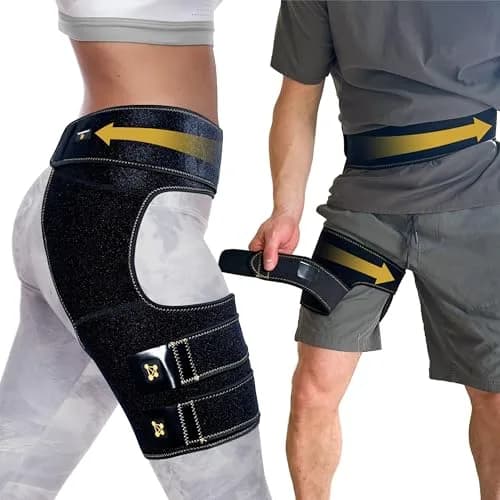 CopperJoint Hip Brace for Women and Men | Groin & Thigh Support, Adjustable, Copper-Infused, One Size thumbnail 1