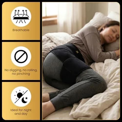 CopperJoint Hip Brace for Women and Men | Groin & Thigh Support, Adjustable, Copper-Infused, One Size thumbnail 3