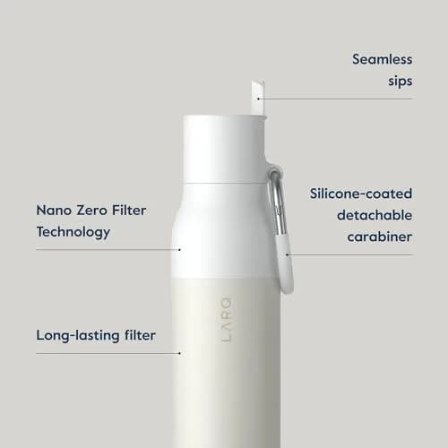LARQ Bottle Filtered Insulated Stainless Steel Water Bottle with Filter Straw 740ml (25 oz) | Removes Chlorine, PFAS, Lead thumbnail 3