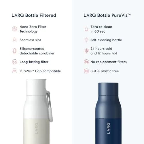LARQ Bottle Filtered Insulated Water Bottle with Filter Straw 500ml (17 oz) | Removes Chlorine, PFAS, Lead thumbnail 7