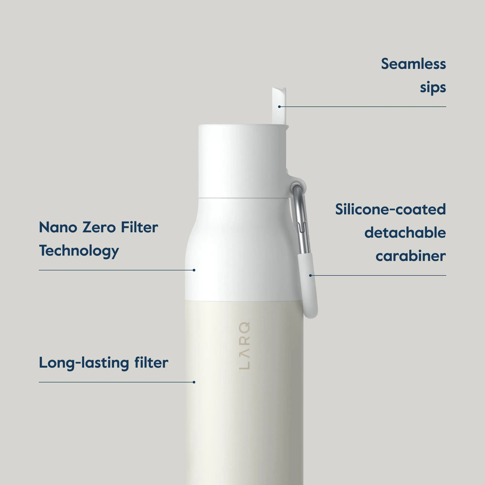 LARQ Bottle Filtered Insulated Water Bottle with Filter Straw 500ml (17 oz) | Removes Chlorine, PFAS, Lead - view 3