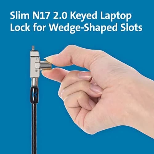 Kensington N17 2.0 Keyed Laptop Lock for Dell & Alienware K60500WW | Slim Lockhead for Thin Laptops thumbnail 2