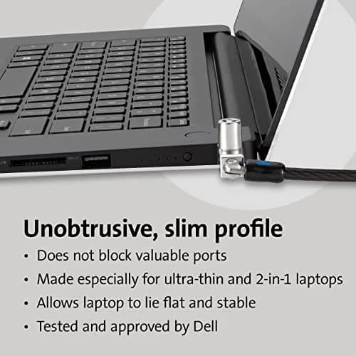 Kensington N17 2.0 Keyed Laptop Lock for Dell & Alienware K60500WW | Slim Lockhead for Thin Laptops thumbnail 3