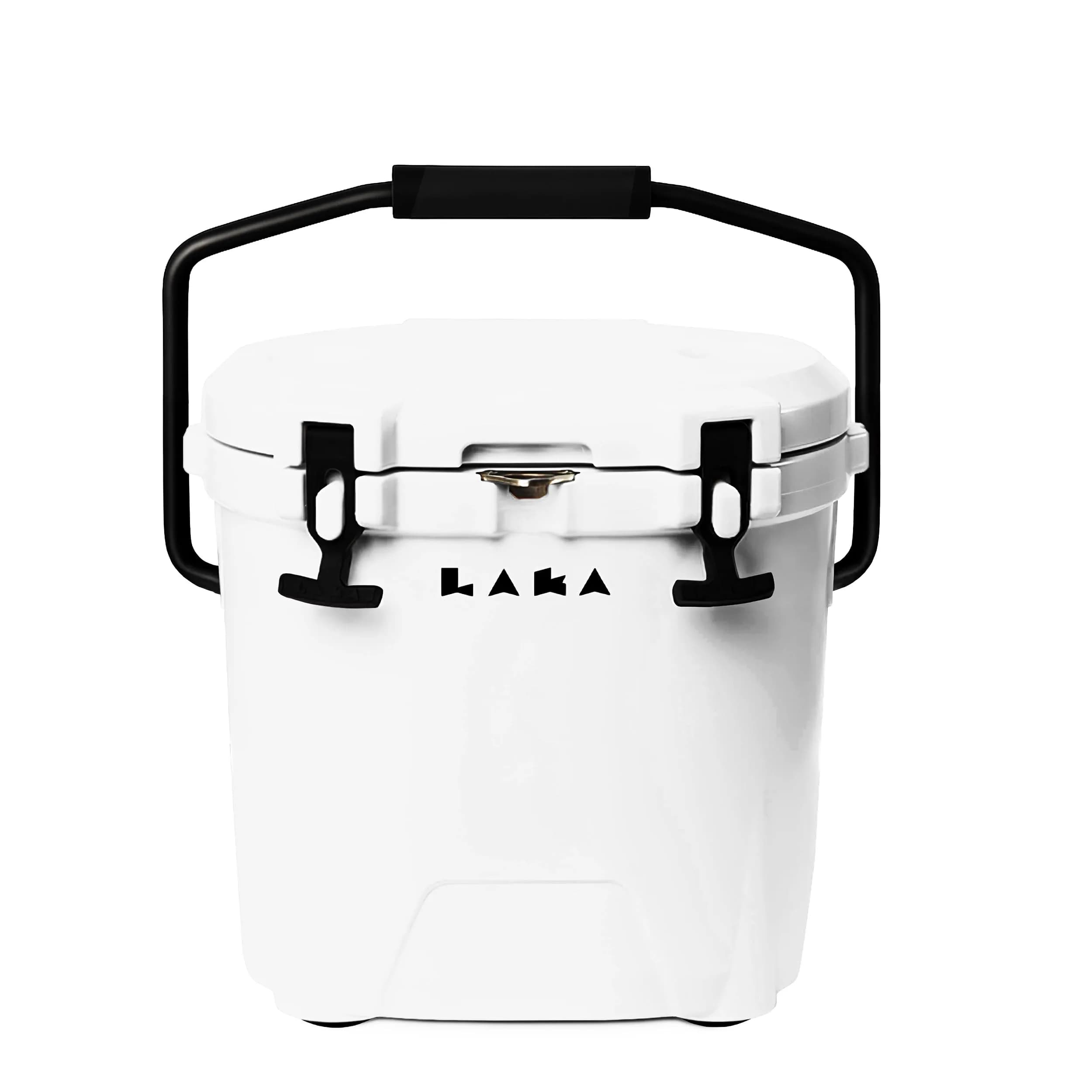 LAKA 20 Qt Cooler White | Compact Ice Chest with 3-Day Cold Retention
