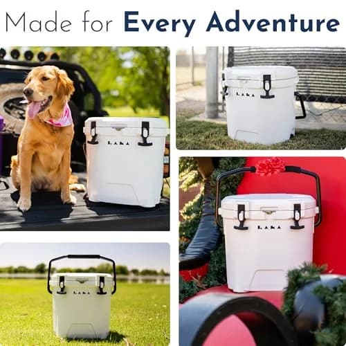 LAKA 20 Qt Cooler White | Compact Ice Chest with 3-Day Cold Retention thumbnail 8