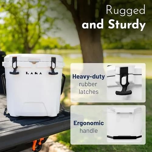 LAKA 20 Qt Cooler White | Compact Ice Chest with 3-Day Cold Retention thumbnail 9