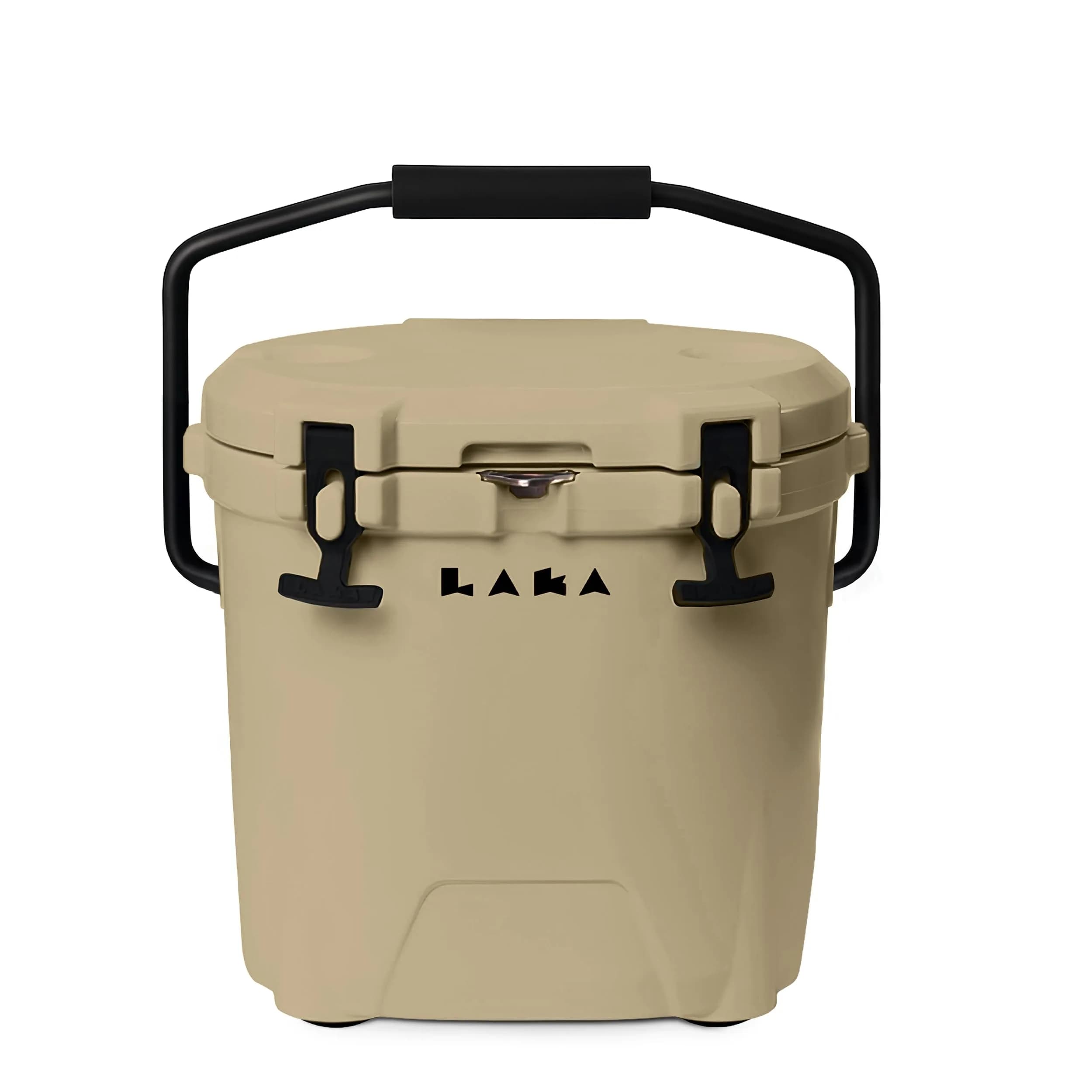 LAKA 20 Qt Cooler White | Compact Ice Chest with 3-Day Cold Retention — Tan