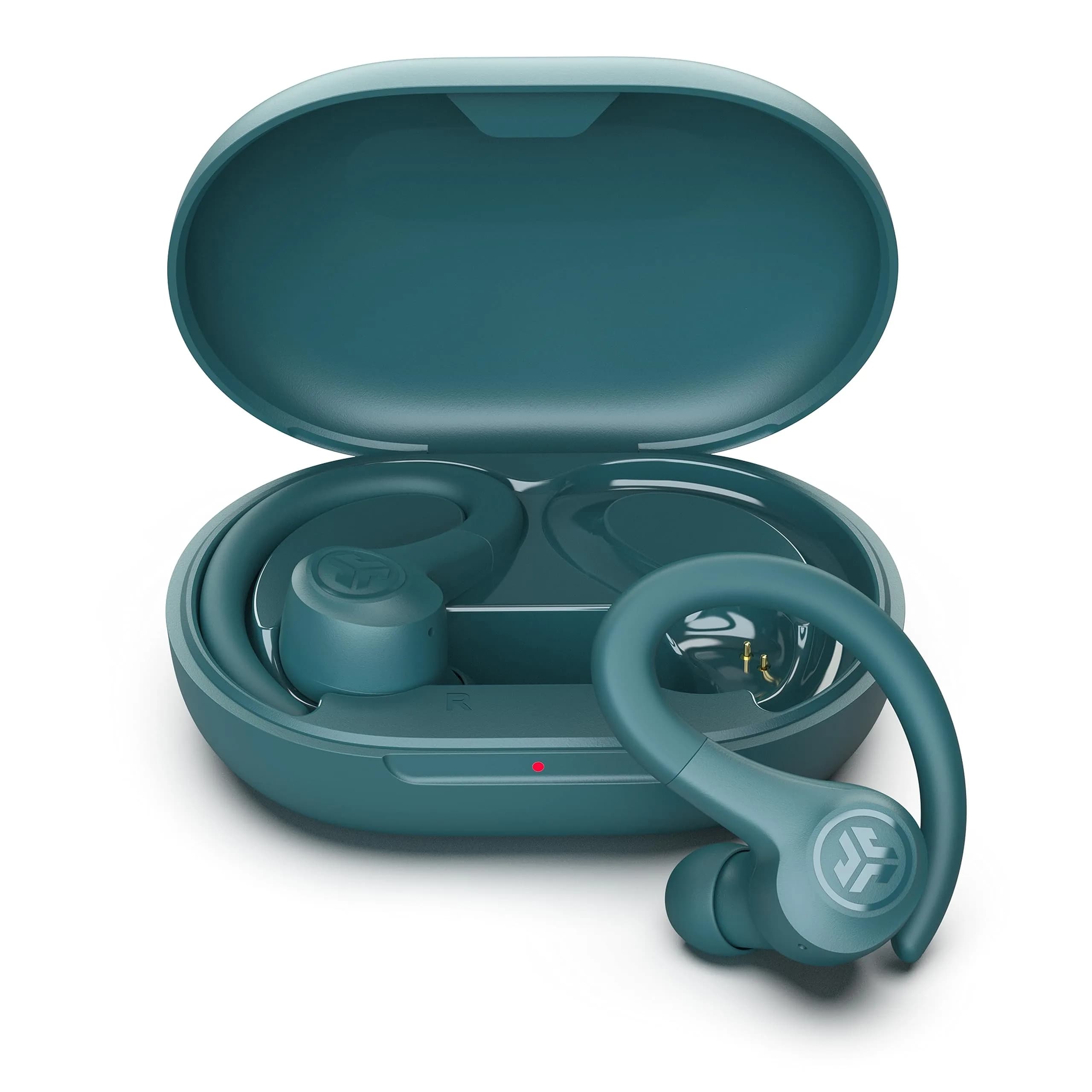 JLab Go Air Sport Wireless Earbuds Teal | 32+ Hour Bluetooth Playtime, Secure Earhook Fit, IP55 Sweatproof — Teal