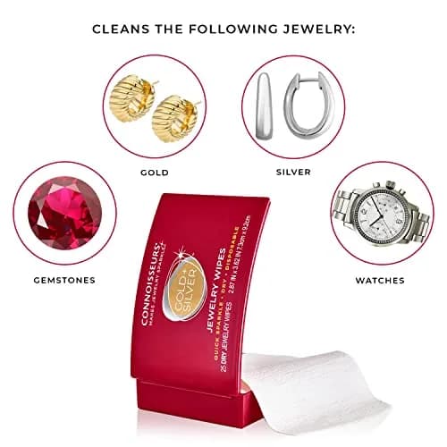 CONNOISSEURS Diamond Dazzle Stik & Jewelry Wipes Bundle | Jewelry Care Kit for Diamonds & Precious Stones thumbnail 7