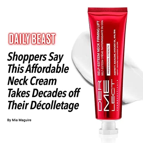 Dermelect Self-Esteem Neck Firming Lift Professional Neck Cream, 2 oz | Targets neck aging & improves firmness thumbnail 5