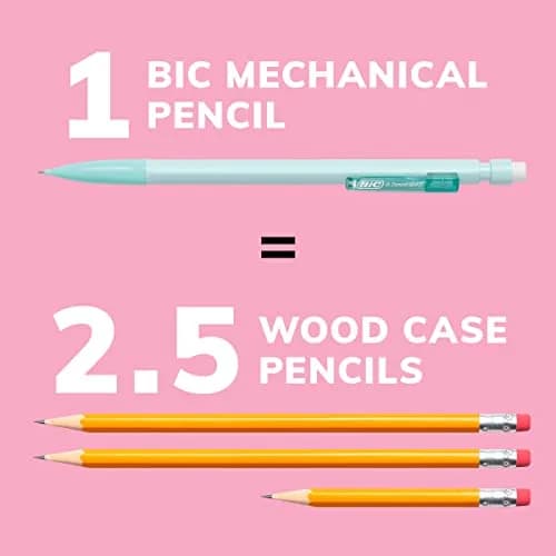 BIC Xtra-Smooth Pastel Mechanical Pencils, Medium Point, 0.7mm, 24-Count Pack | Smooth Writing for Students & Office thumbnail 4