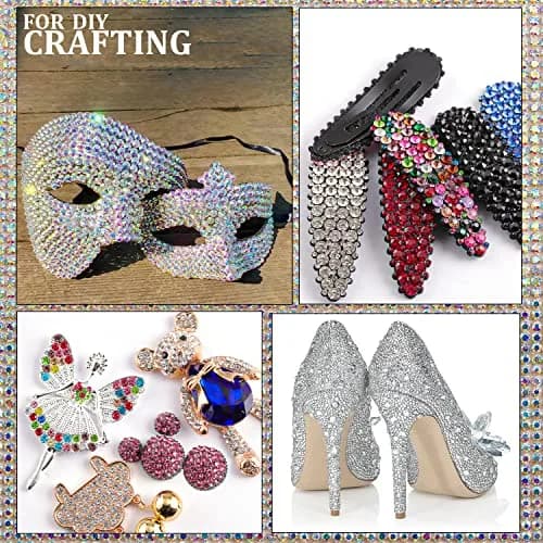 BELLEBOOST 4520 Pcs Nail Art Rhinestones Set with Tools | Crystal Gems for Nails & Crafts thumbnail 6
