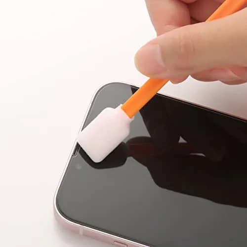 AAwipes Foam Sticks Cleaning Swabs 50 pcs (13.5 cm / 5.25") Large Rectangular Orange Foam Tips | Professional Cleanroom Swabs for Electronics and Printers thumbnail 5