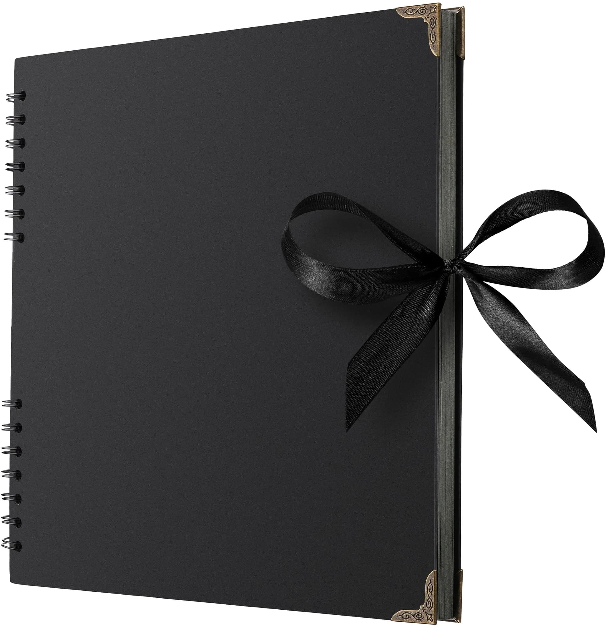 Bstorify Scrapbook Album, 80 Pages, 11 x 11 Inch, Black | Durable Kraft Paper, Creative & Long-Term Memory Storage