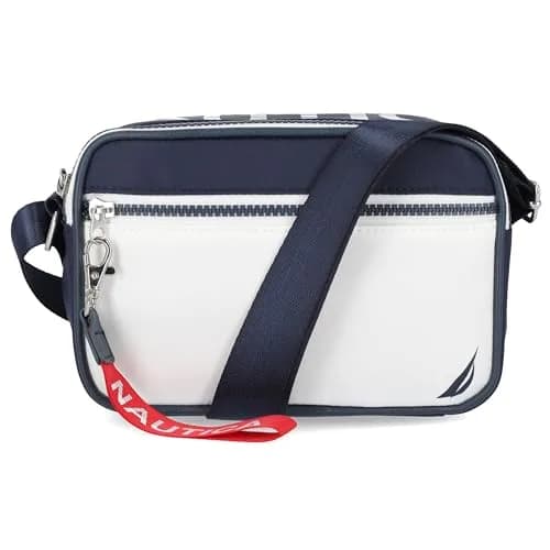 Nautica High Seas Camera Crossbody Bag Indigo/White 20.32cm (8") | Stylish & Practical Travel Accessory thumbnail 4