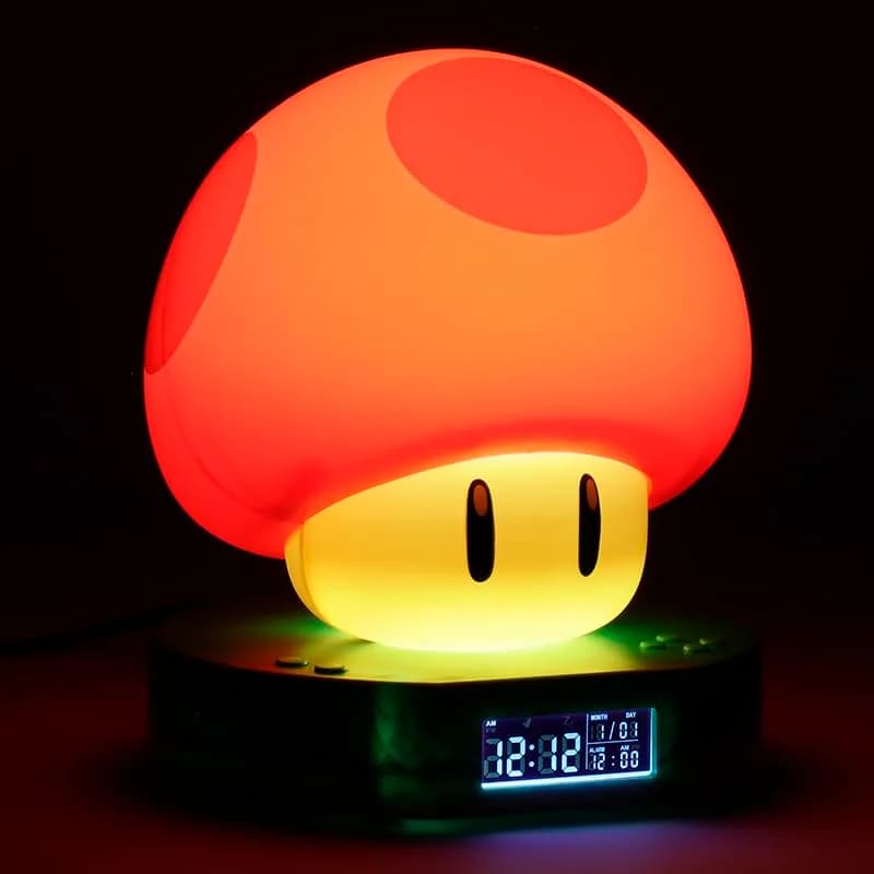 Paladone Super Mario Bros Mushroom Digital Alarm Clock with Night Light & Sounds, 13.7 cm thumbnail 11