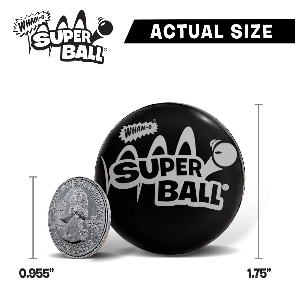 Wham-O Original Superball with Zectron (2 Pack Bundle) — 5.46 cm (2.15 in) Diameter | Classic American Toy - view 5